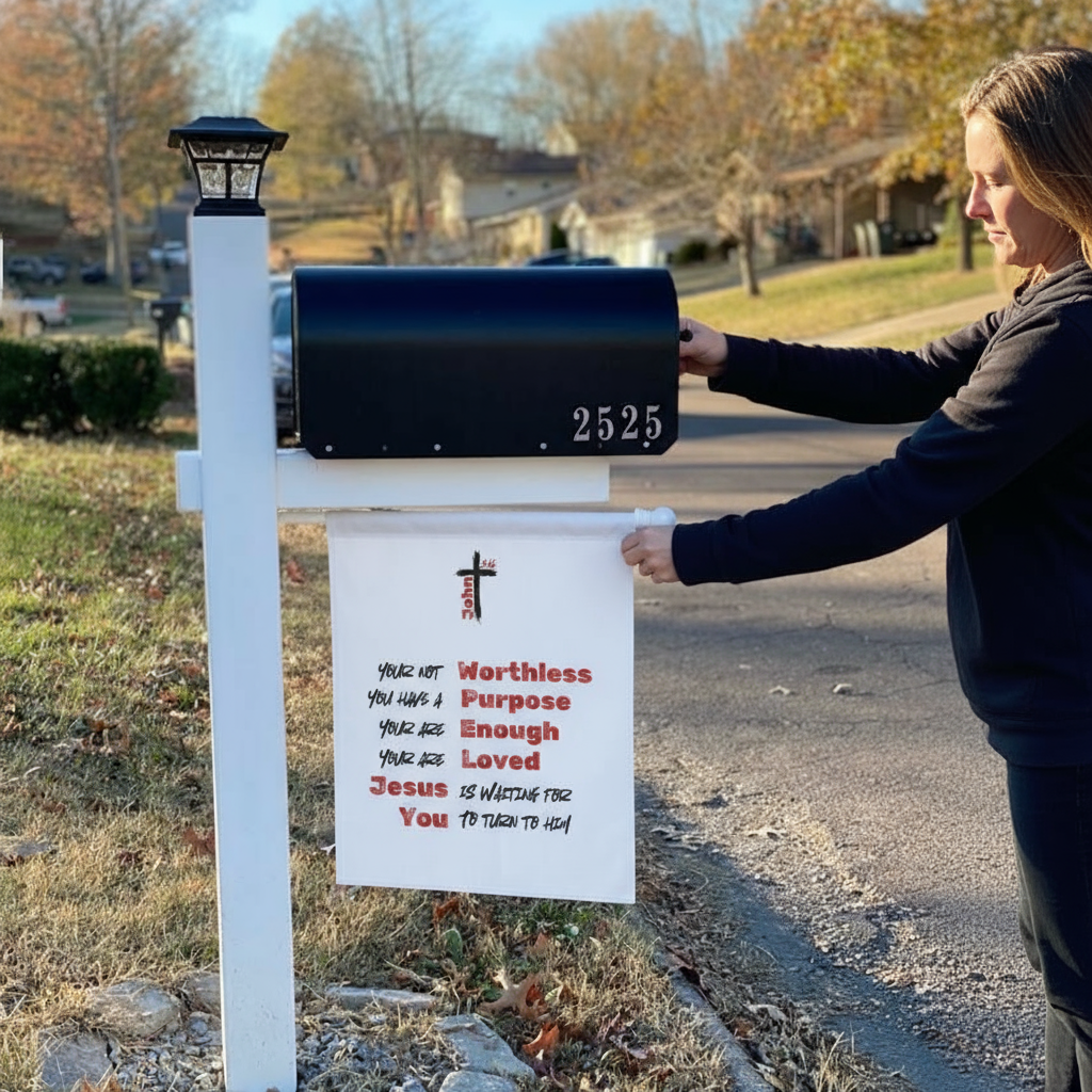 Close-up Mailbox Installation