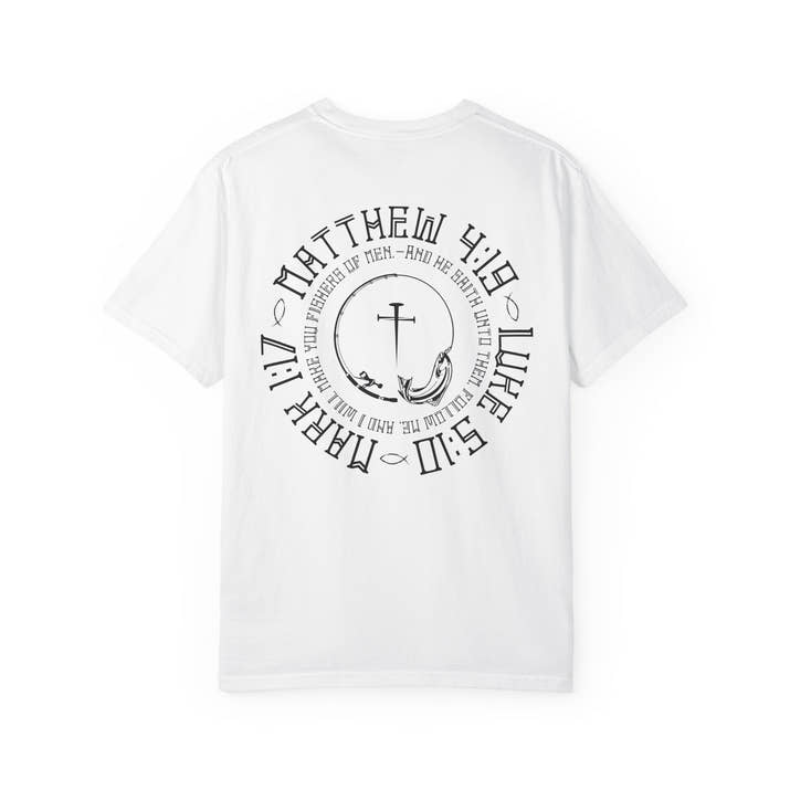 Fisher of men and correlating scriptures T-shirt, Fishing T- Shirt, Christian T-Shirt, cross T-Shirt