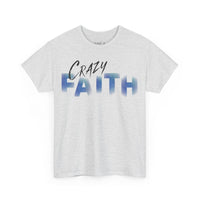 Christian crazy faith galaxy print Unisex Heavy Cotton short sleeved Jesus Tee, cool artistic faithful Christian t-shirt, aesthetic religious