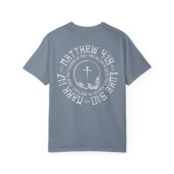 Fisher of men and correlating scriptures T-shirt, Fishing T- Shirt, Christian T-Shirt, cross T-Shirt