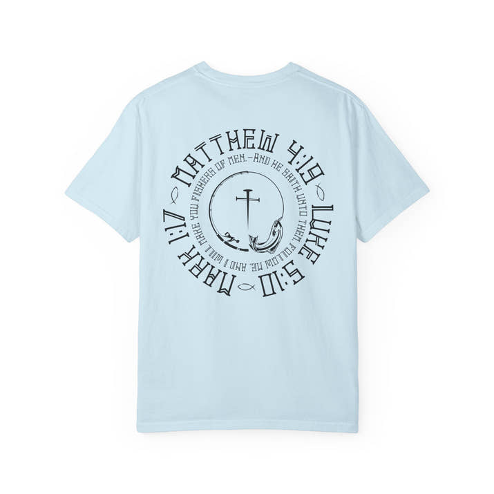 Fisher of men and correlating scriptures T-shirt, Fishing T- Shirt, Christian T-Shirt, cross T-Shirt