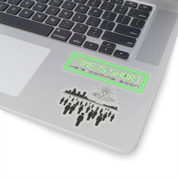 Time is short sticker, bible revelations sticker, Jesus coming back sticker