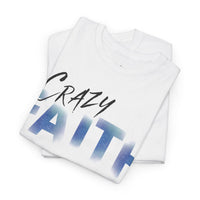 Christian crazy faith galaxy print Unisex Heavy Cotton short sleeved Jesus Tee, cool artistic faithful Christian t-shirt, aesthetic religious