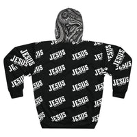 Jesus King of Kings paisley Pullover Hoodie. Godly stylish streetwear hoodie jacket faith