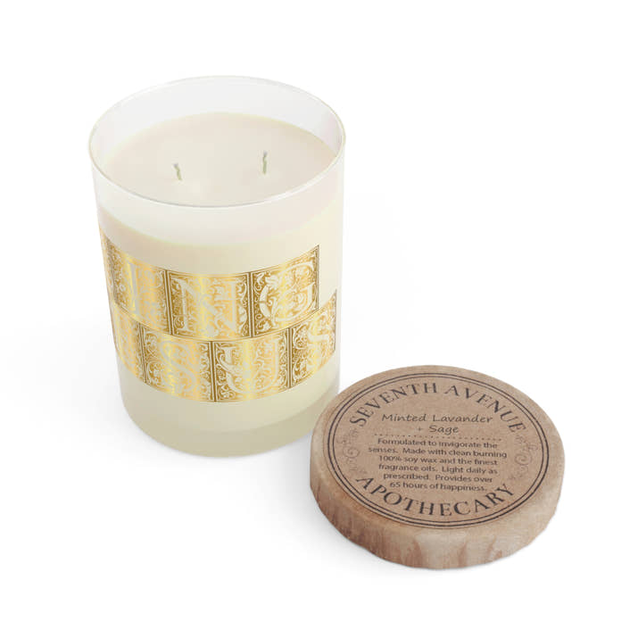 King Jesus Elegant Gold Foil Scented Candle