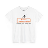 Under construction Christian tee, Godly positive encouragement improvement t-shirt