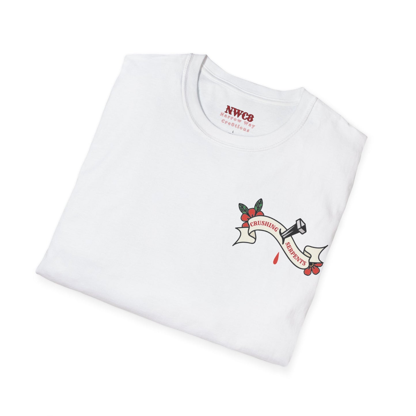 Crushing serpents christian traditional style tattoo tee, victory in Jesus crushing snakes T-Shirt