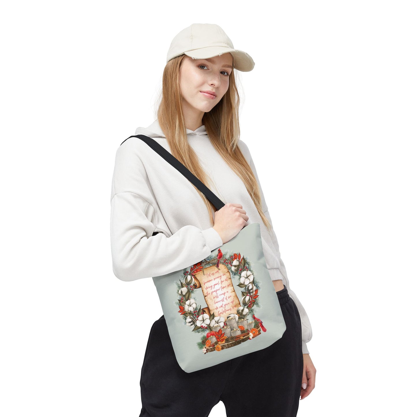 Winter Harvest - Galatians 6:9 Tote Bag