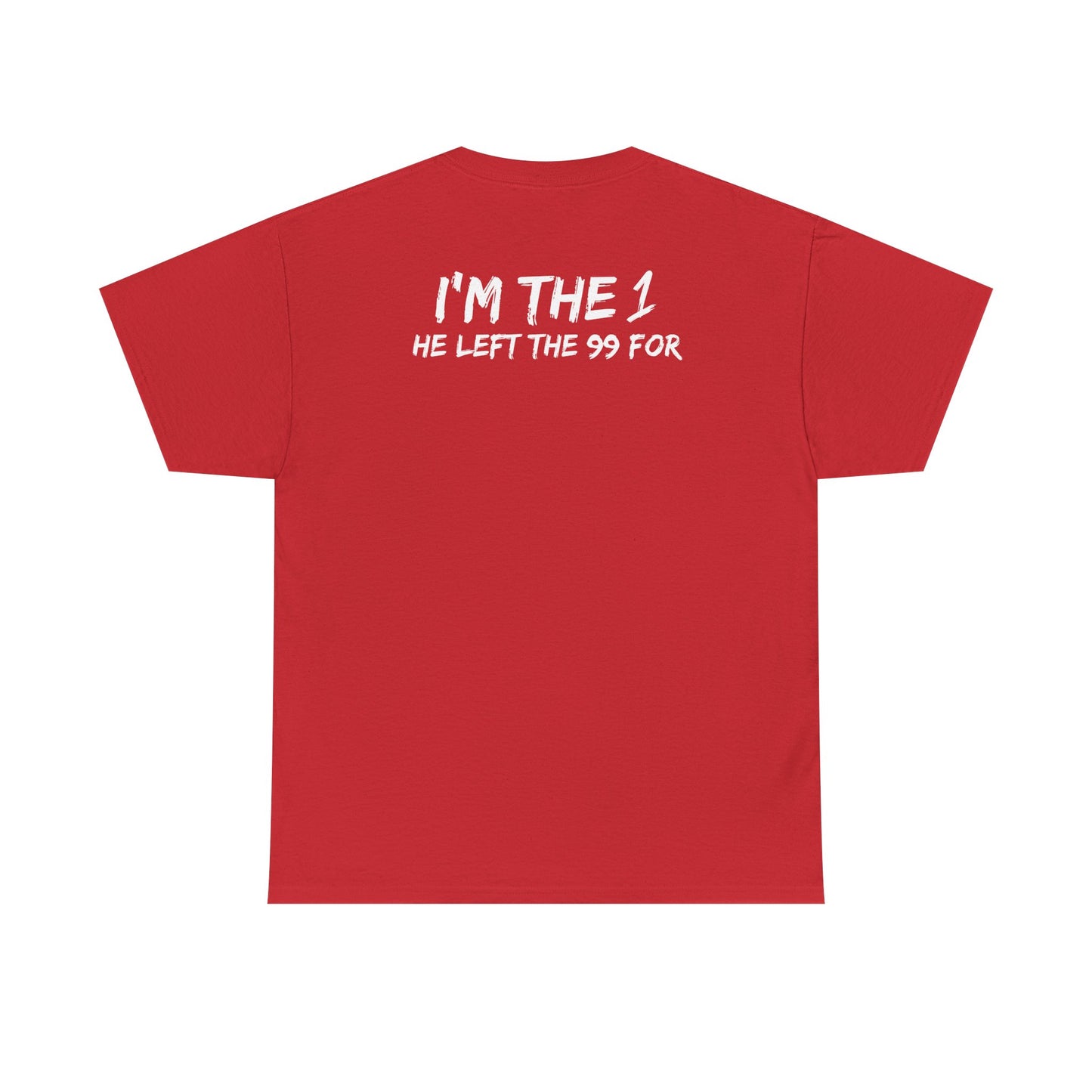 I'm the 1 he left the 99 for christian Jesus Short Sleeve Tee, minimalist Godly chistian cross t-shirt