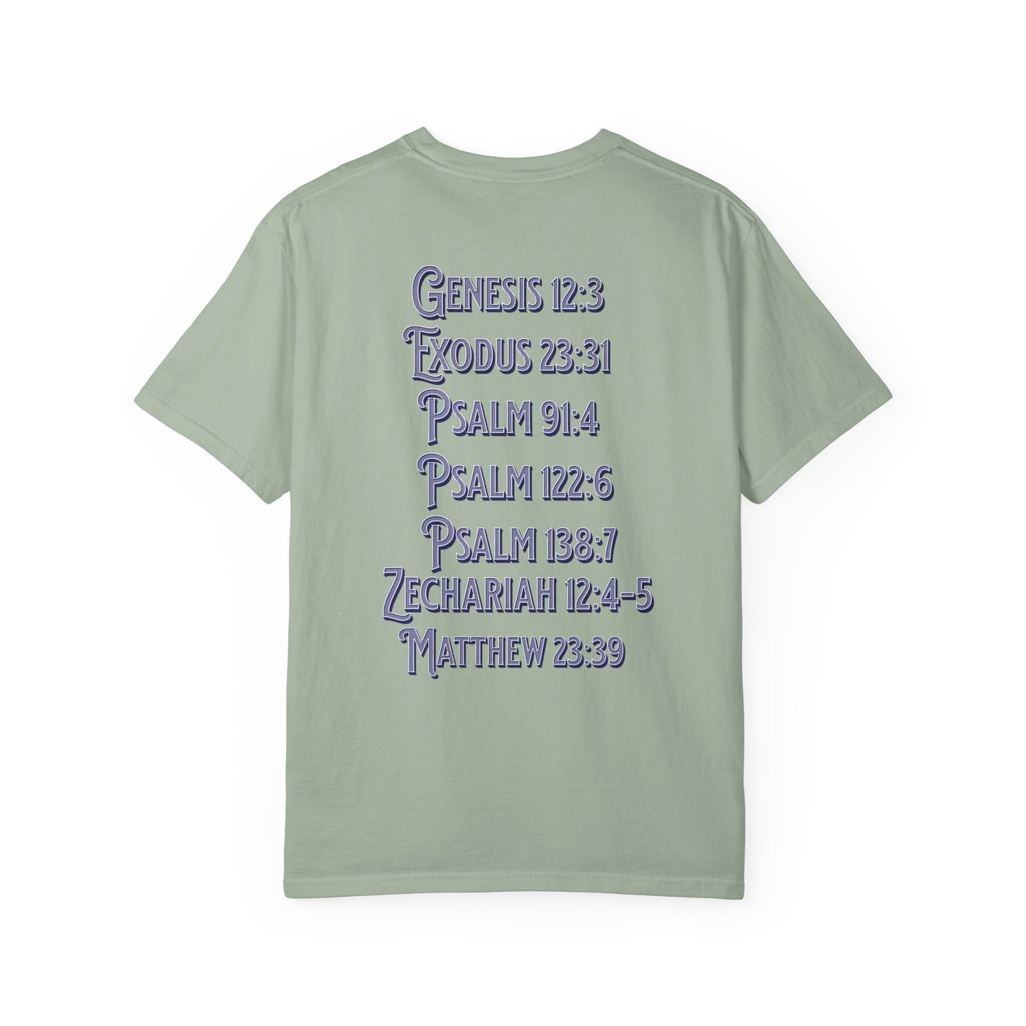 Pray for Israel short sleeve political Christian t-shirt | support Israel prayer tee, United States Israel flag shirt, bible scripture tee