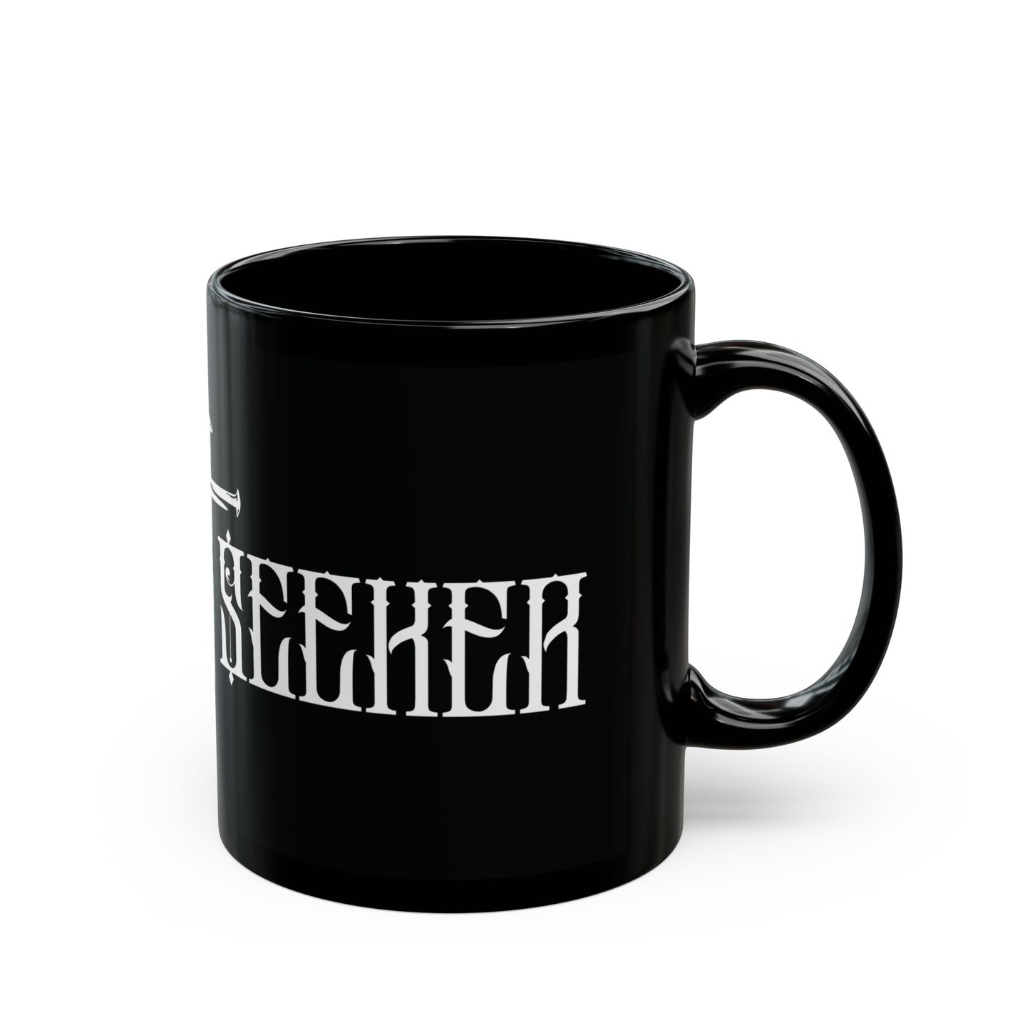 Kingdom Seeker cross and nails Christian coffee mug, kingdom of God heaven bible scripture seek first cup Black Mug (11oz, 15oz)