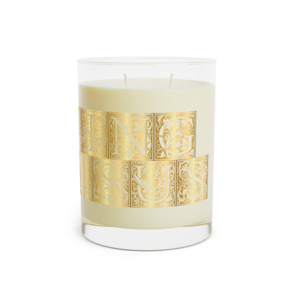 King Jesus Elegant Gold Foil Scented Candle