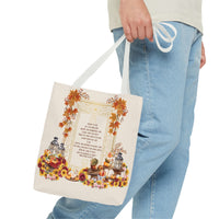 Autumn-Inspired Tote Bag - Perfect for Fall Events, Shopping, Gifts, and Everyday Use - Features Poetic Design
