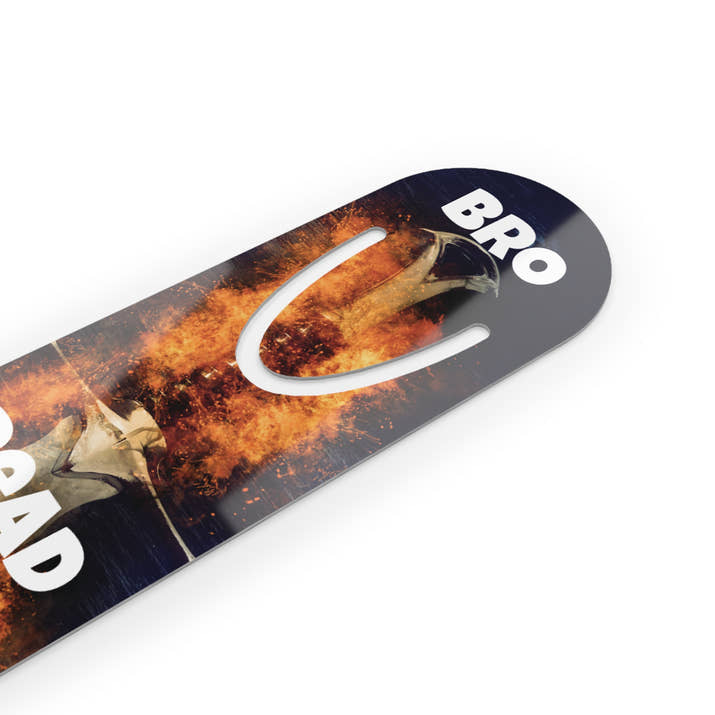 Bro read your bible Bookmark, cool firey sword of the spirit funny christian bookmark
