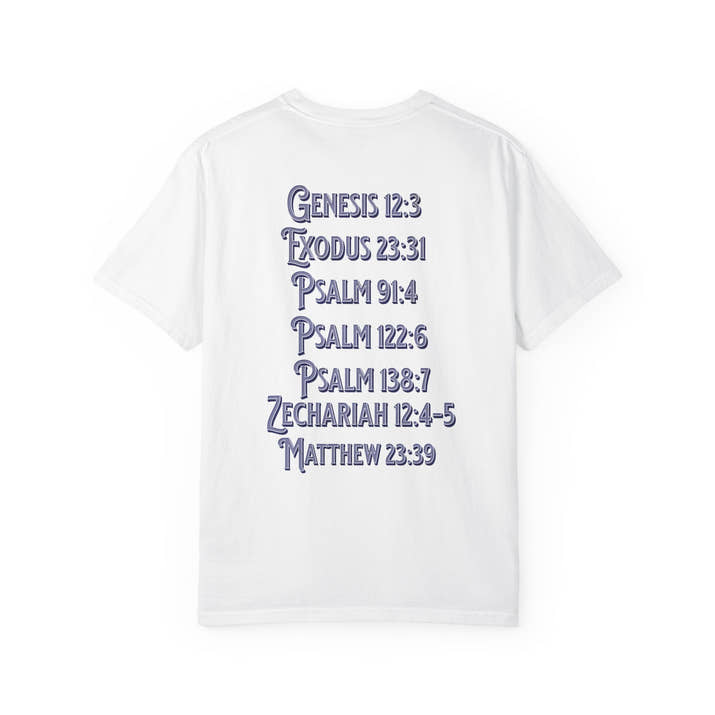 Pray for Israel short sleeve political Christian t-shirt | support Israel prayer tee, United States Israel flag shirt, bible scripture tee