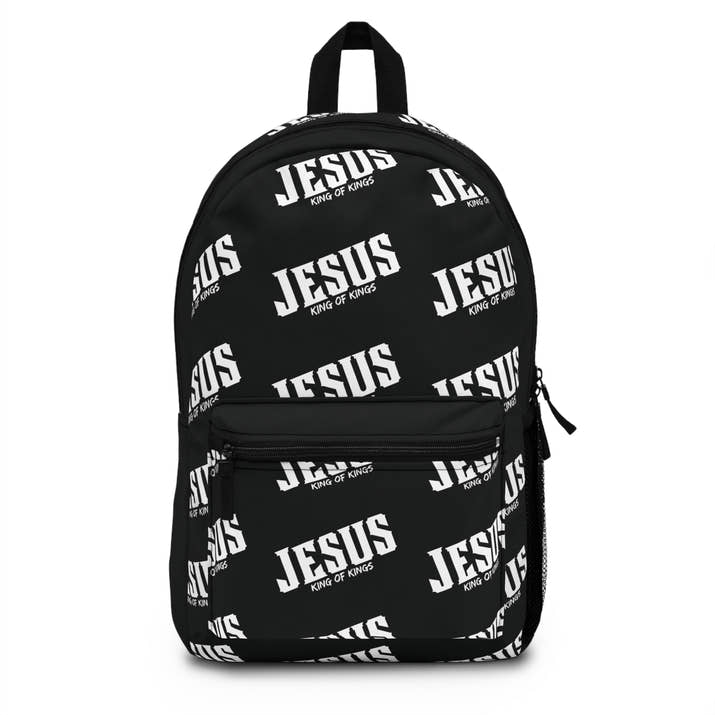 Jesus King of Kings book bag, Christian bookbag, Godly Backpack