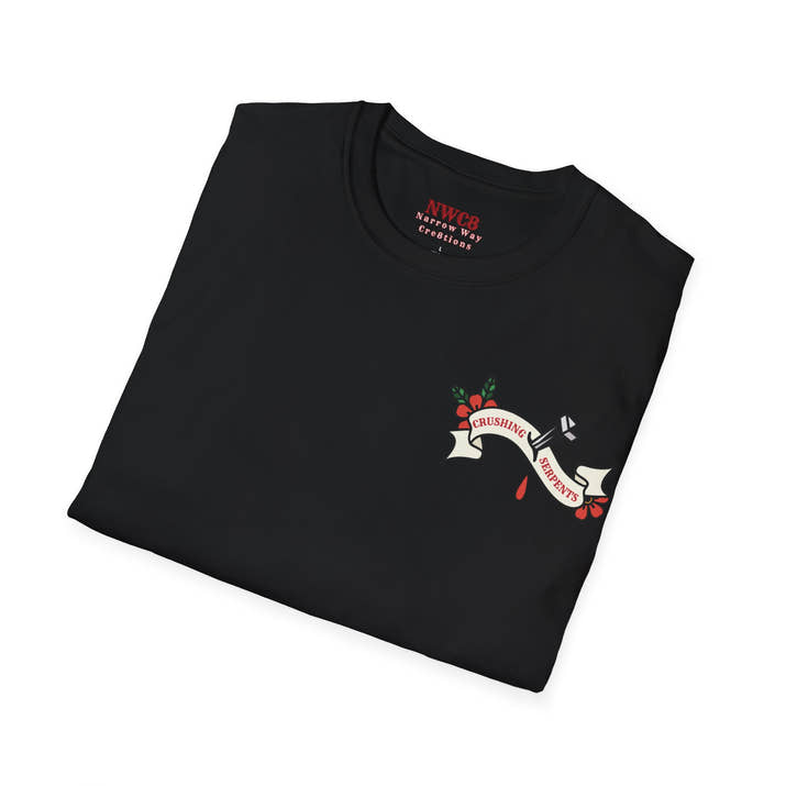 Crushing serpents christian traditional style tattoo tee, victory in Jesus crushing snakes T-Shirt