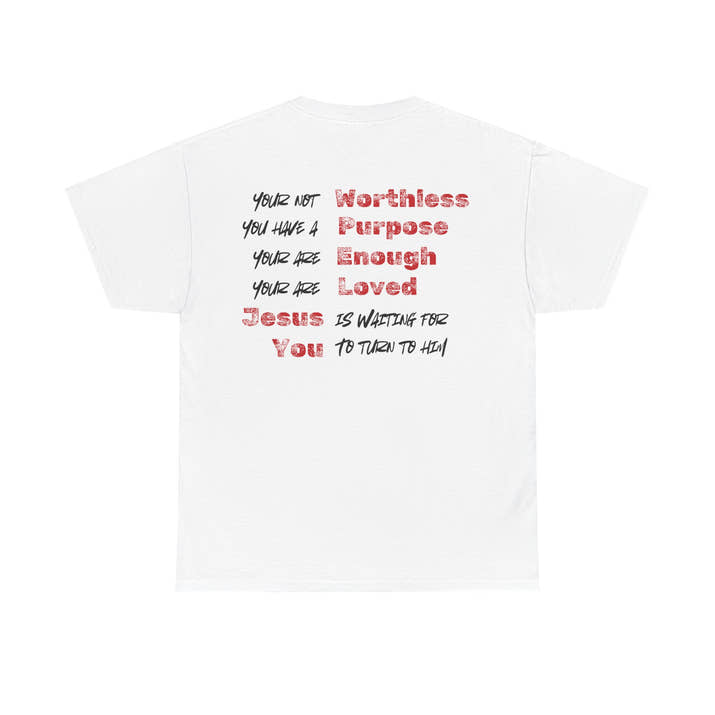 Encouragement Statement with John 3:16 Reference Tee