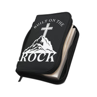 Built on the Rock leather branded Bible Cover