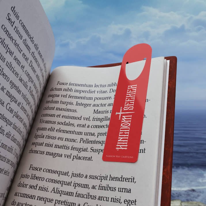 Kingdom Seeker Bible Bookmark, cool Kingdom of God Jesus cross nails Christian bookmark