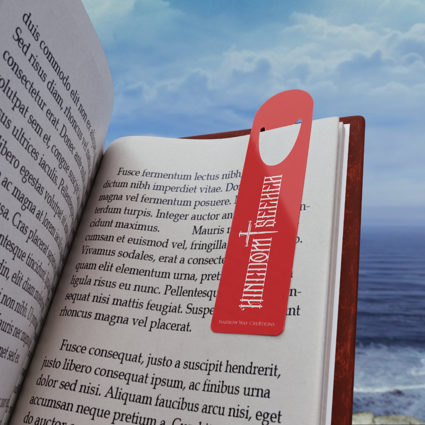 Kingdom Seeker Bible Bookmark, cool Kingdom of God Jesus cross nails Christian bookmark