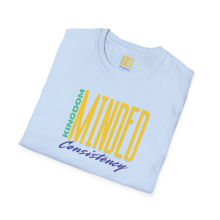 Kingdom Minded consistency focused on Jesus tee, Christian kingdom of God t-shirt