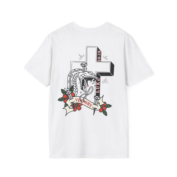 Crushing serpents christian traditional style tattoo tee, victory in Jesus crushing snakes T-Shirt