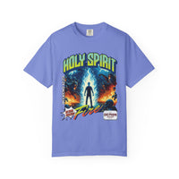 Holy Spirit fire short sleeve Christian t-shirt, cool faith tee, vintage comic book style shirt, bible scripture quote, word of God tee