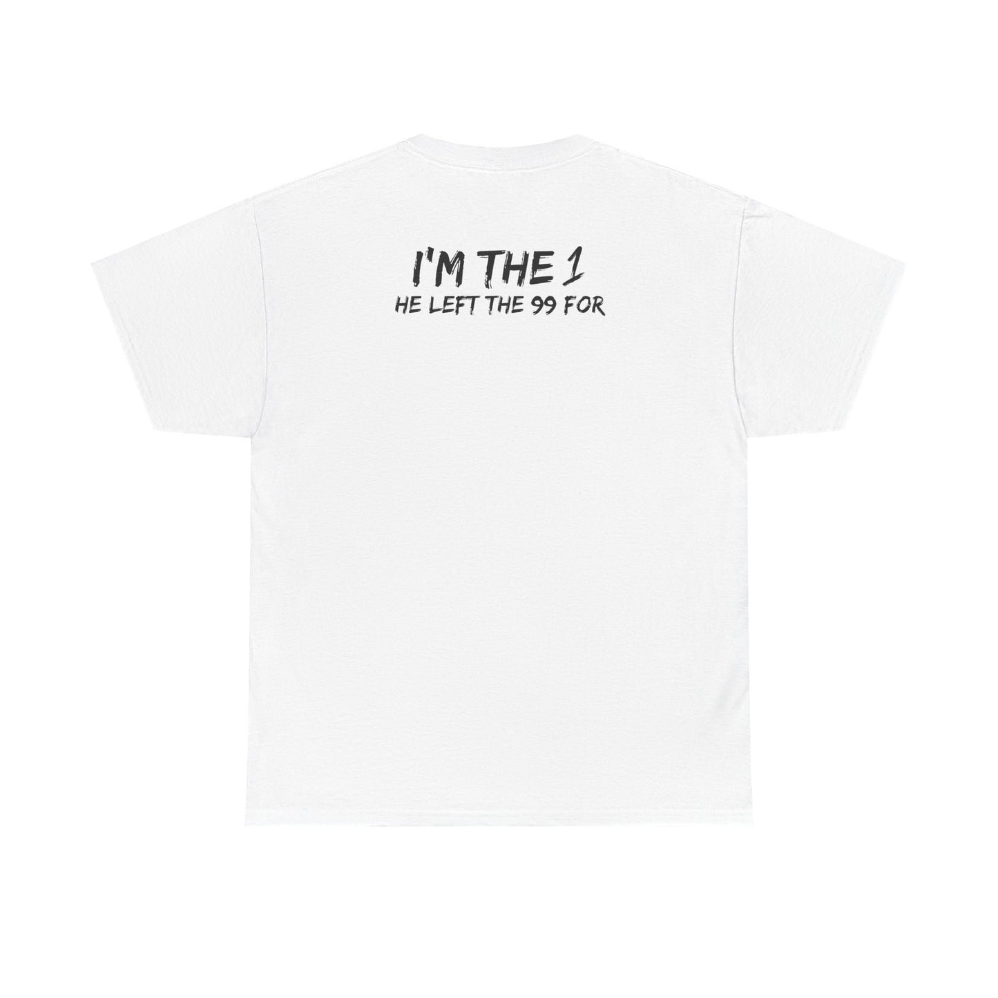 I'm the 1 he left the 99 for christian Jesus Short Sleeve Tee, minimalist Godly chistian cross t-shirt