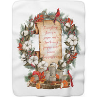 Harvest Winter Scripture Sherpa Blanket