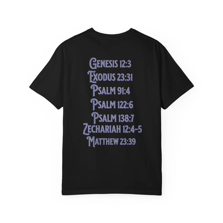 Pray for Israel short sleeve political Christian t-shirt | support Israel prayer tee, United States Israel flag shirt, bible scripture tee