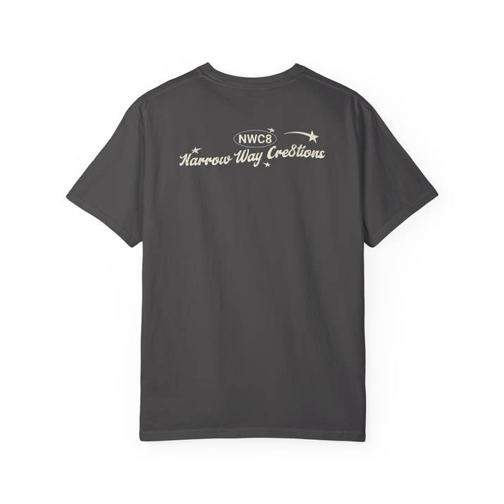 Let go & let God short sleeve beach Tee, Christian t-shirt, faith tee, vintage style shirt, bible scripture quote, Godly religious Jesus tee