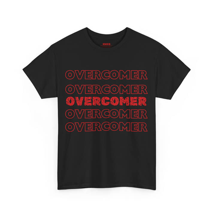 Overcomer christian faith Tee, encouraging Godly positive t-shirt