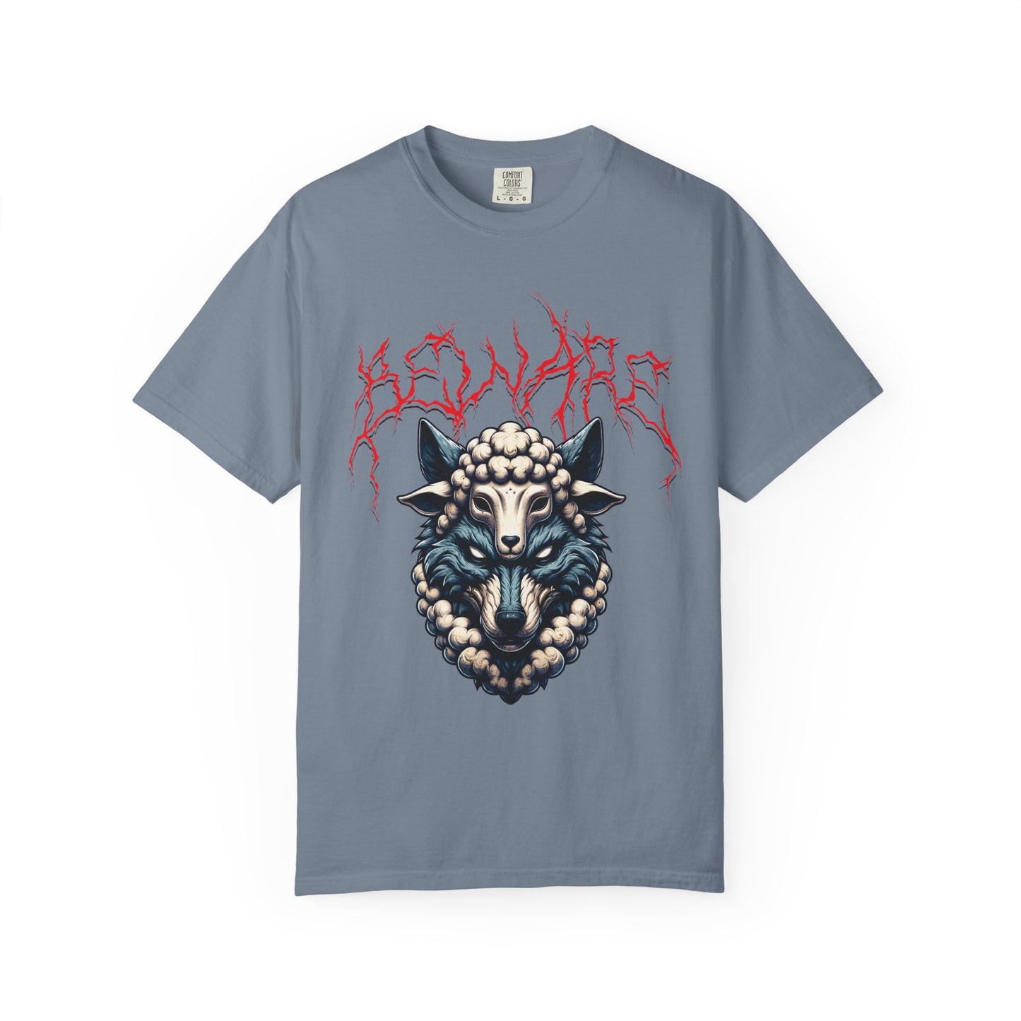 Beware of wolves short sleeve unique Christian t-shirt, cool faith tee, mens rocker spiritual shirt, bible scripture word of God tee