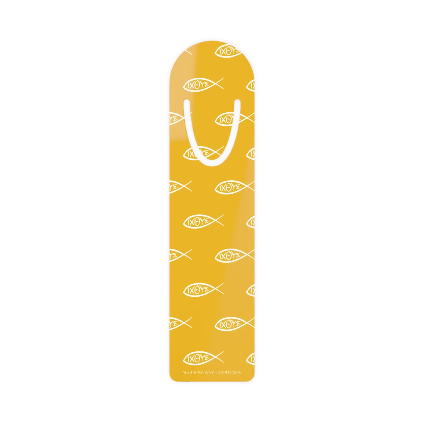 Ichthys Christian fish symbol pattern Bookmark, Jesus fisher of men symbol page marker