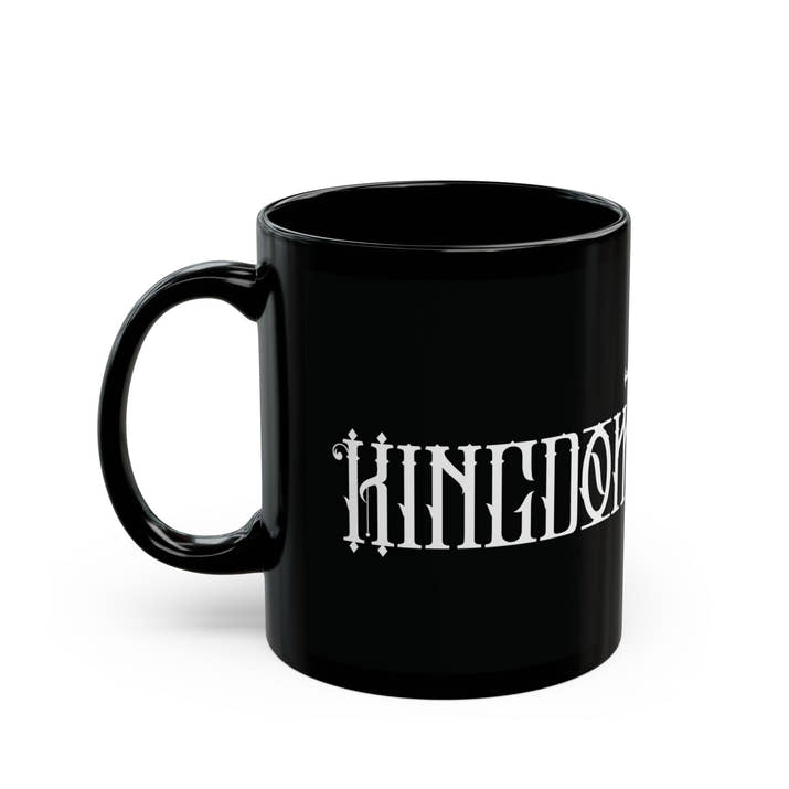 Kingdom Seeker cross and nails Christian coffee mug, kingdom of God heaven bible scripture seek first cup Black Mug (11oz, 15oz)