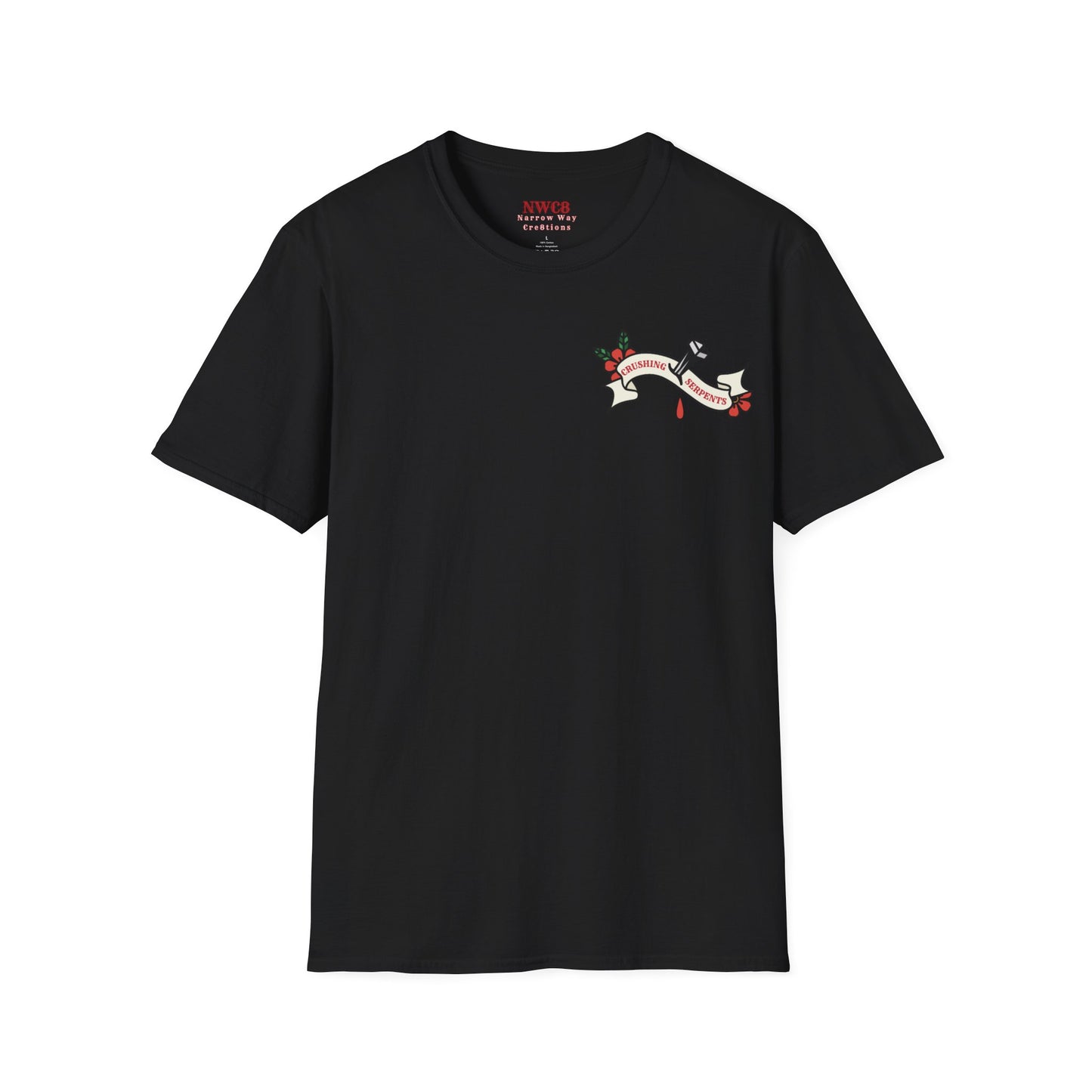 Crushing serpents christian traditional style tattoo tee, victory in Jesus crushing snakes T-Shirt