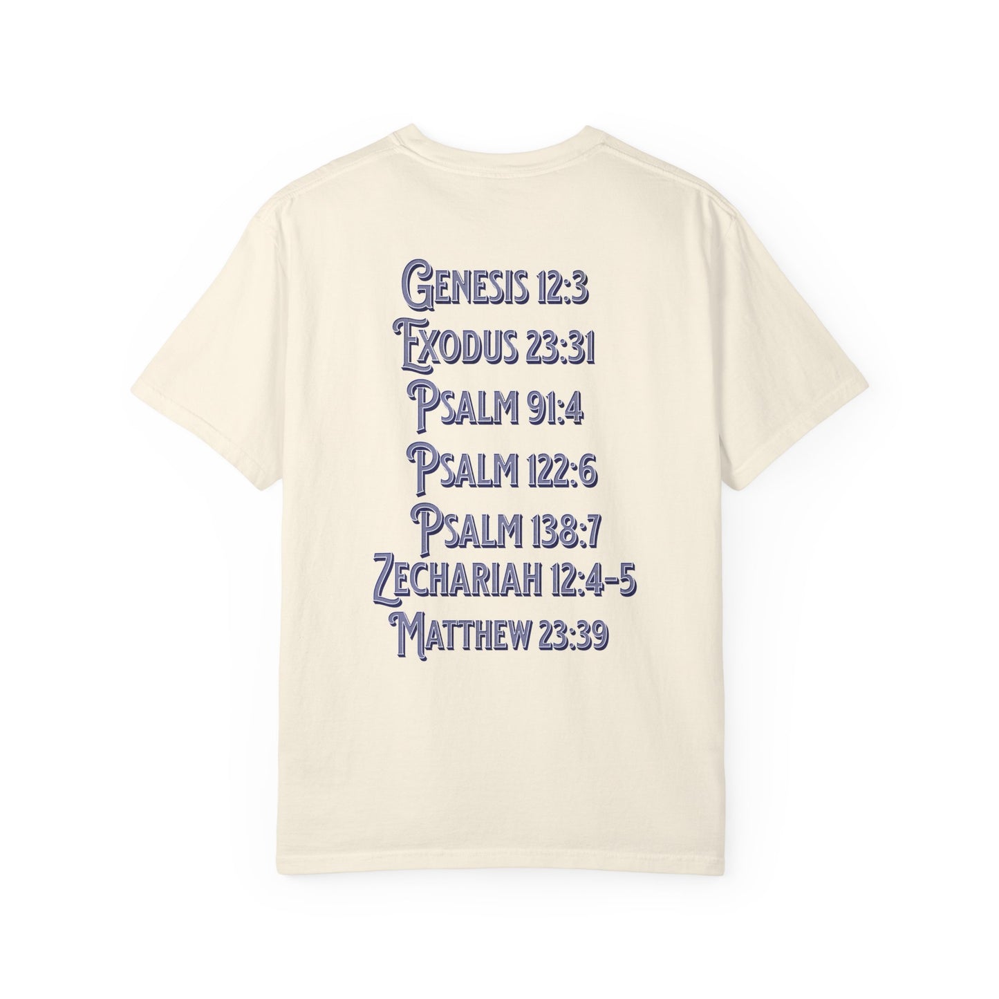 Pray for Israel short sleeve political Christian t-shirt | support Israel prayer tee, United States Israel flag shirt, bible scripture tee