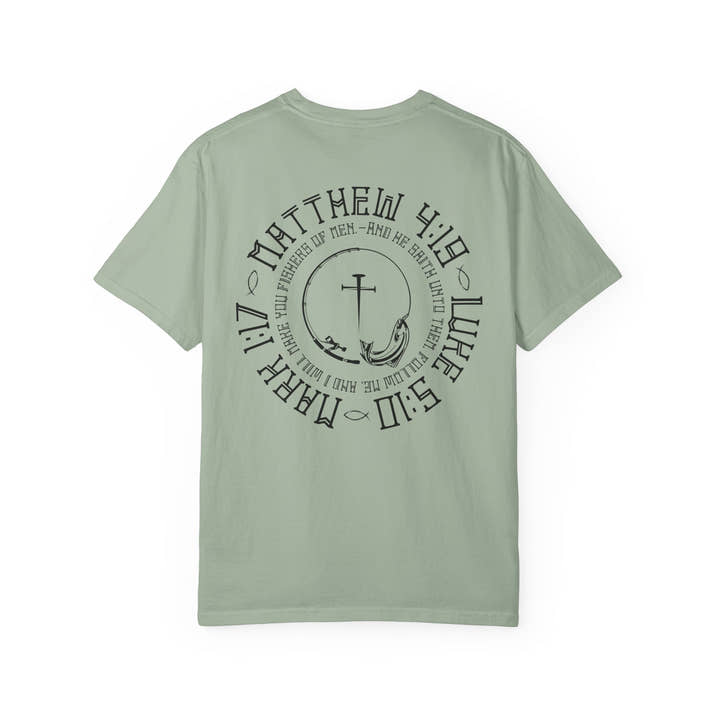 Fisher of men and correlating scriptures T-shirt, Fishing T- Shirt, Christian T-Shirt, cross T-Shirt