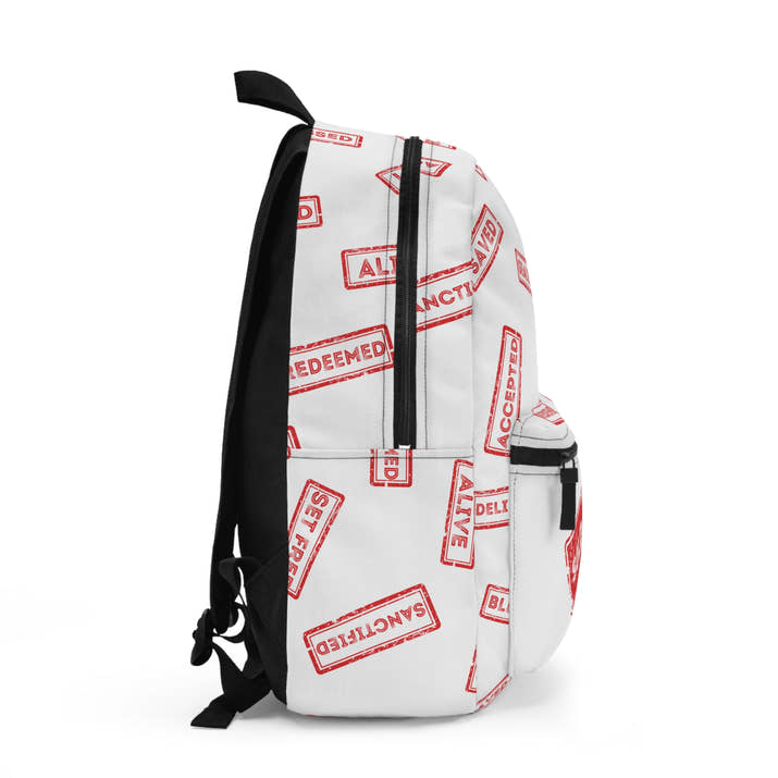 Sold out for Jesus Christ bag, christian bookbag, saved forgiven Godly Backpack