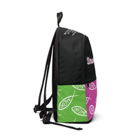 Christian neon color unashamed fisher of men Backpack, bible verse scripture Jesus faith bookbag