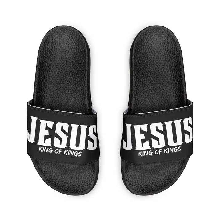 Jesus King of Kings - Christian Slides Sandals