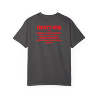 Beware of wolves short sleeve unique Christian t-shirt, cool faith tee, mens rocker spiritual shirt, bible scripture word of God tee