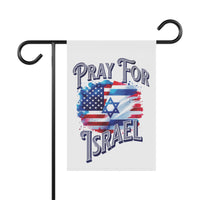 Pray for Israel red white blue Garden & House Banner, religious patriotic american flag Isralie flag unity banner, nation prayer watercolor