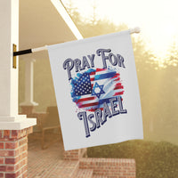 Pray for Israel Garden Banner — Patriotic Unity Flag for Faith & Solidarity