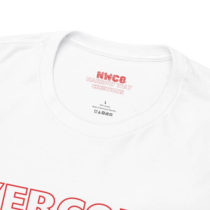 Overcomer christian faith Tee, encouraging Godly positive t-shirt