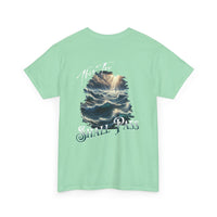 This too shall pass Unisex Heavy Cotton short sleeve christian, ocean waves cross Jesus faith bible quote T-Shirt, religious Godly shirt