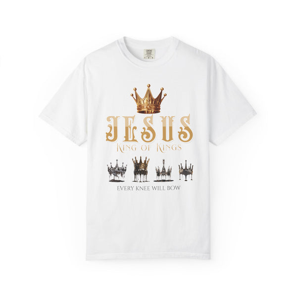 Jesus King of Kings every knee will bow Christian T-shirt Godly tee