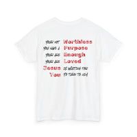Encouragement Statement with John 3:16 Reference Tee