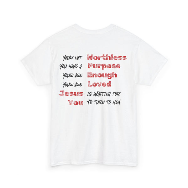 Encouragement Statement with John 3:16 Reference Tee